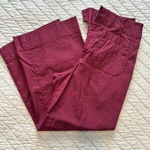 MAEVE collette crop wide leg pants